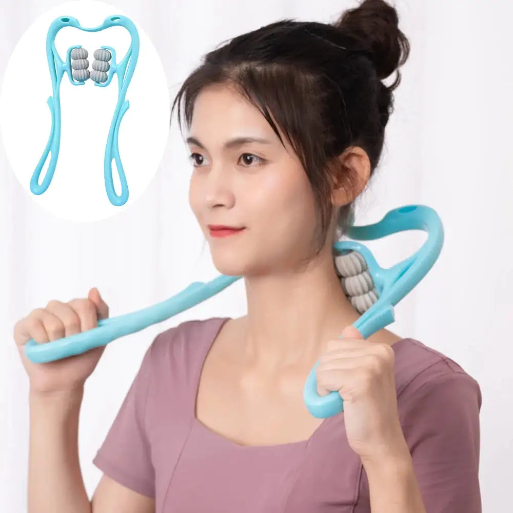 Six Wheel Neck Kneading Massager Manual Multi-function Household