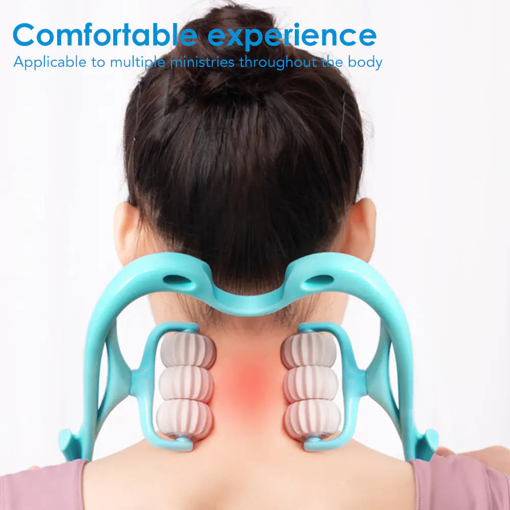 Six Wheel Neck Kneading Massager Manual Multi-function Household